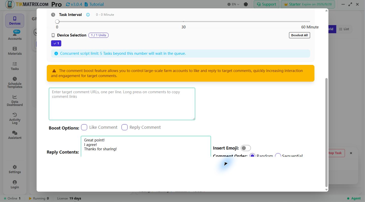 Boost Comments (full parameters)