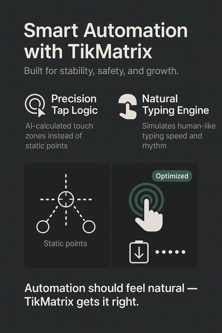 Automatización humanizada — TikMatrix