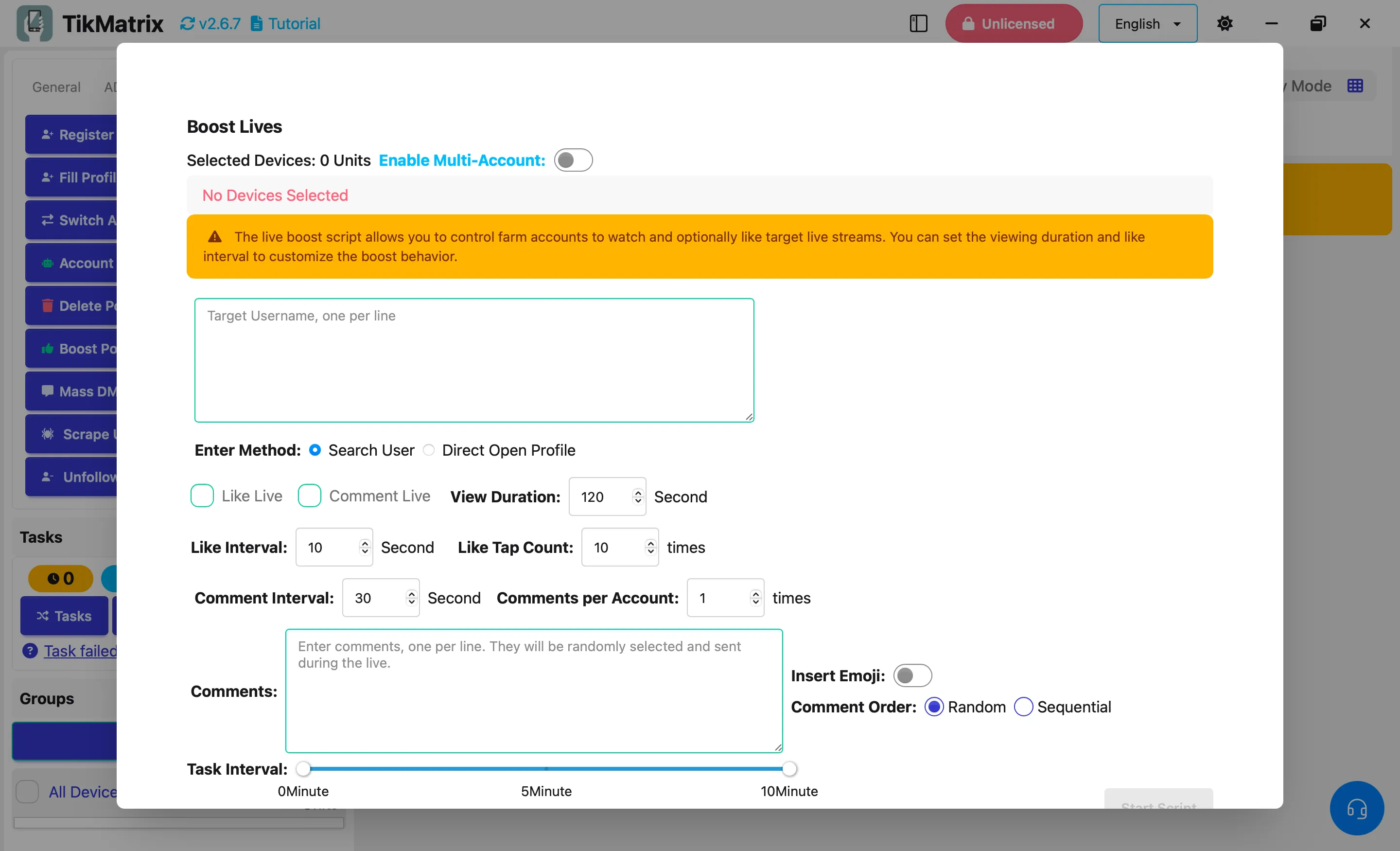 Boosta Livesändningar